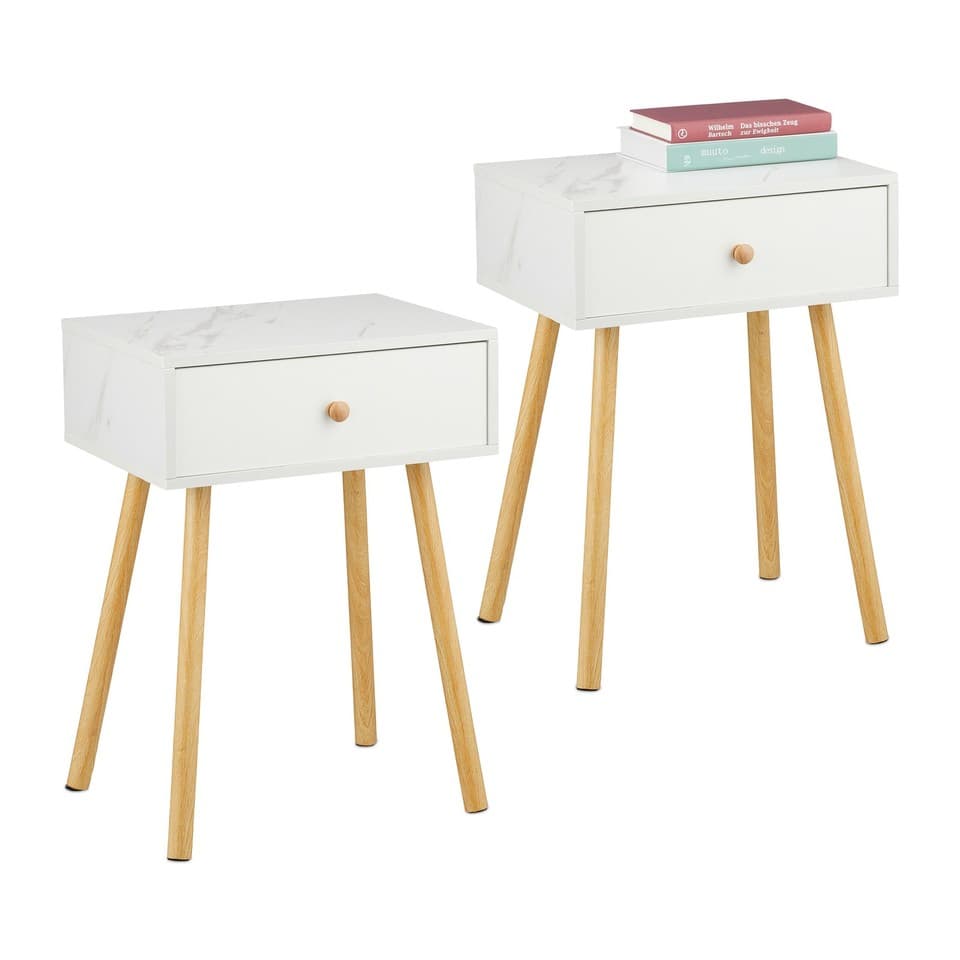 Table chevet Table rangement Meuble chevet chambre Table coin salon