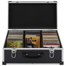 Etui de CD pour 80 CD Aluminium ABS Argenté Boîte Coffre de Rangement vidaXL