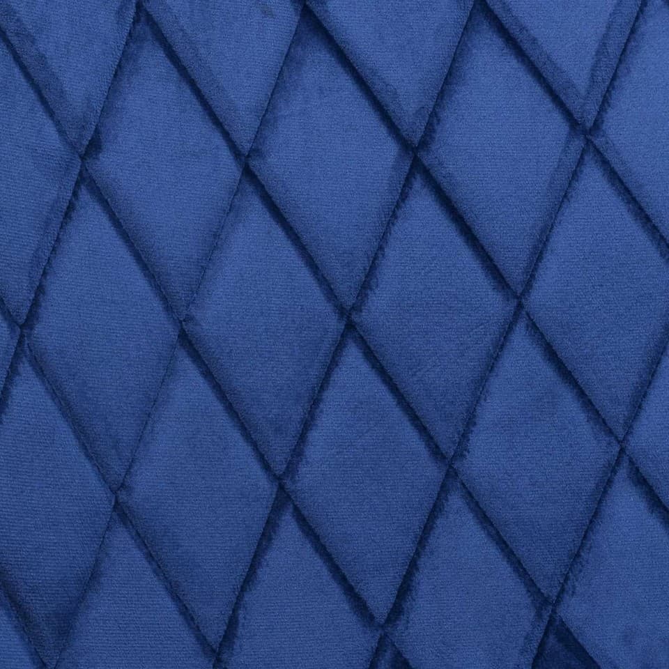 Fauteuil rembourré Dexter Velvet bleu marine