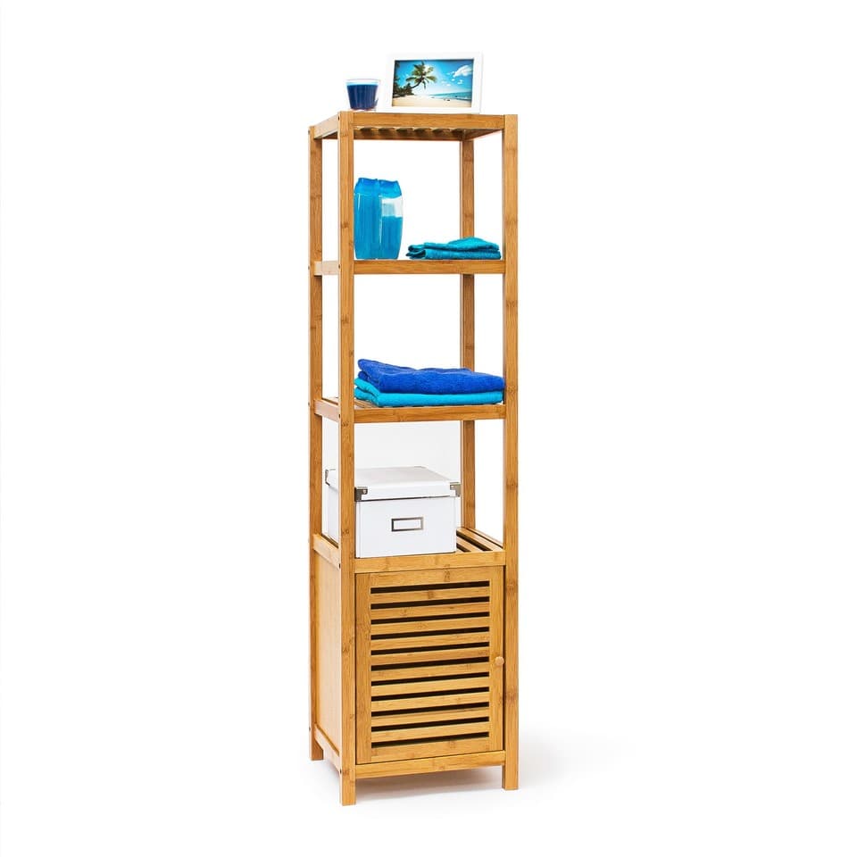 Étagère de salle de bain armoire décorative 3 niveaux résistant à l'humidité