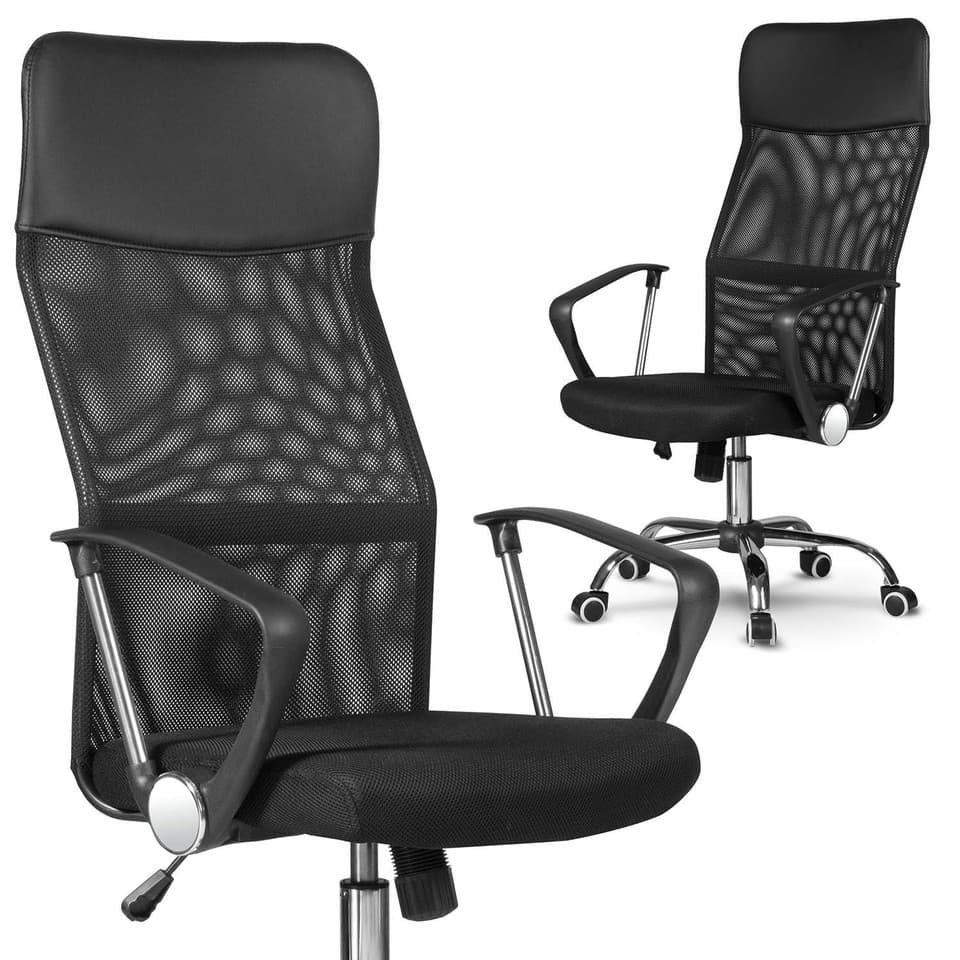 Chaise de bureau Sofotel Sydney Micro-Mesh noire