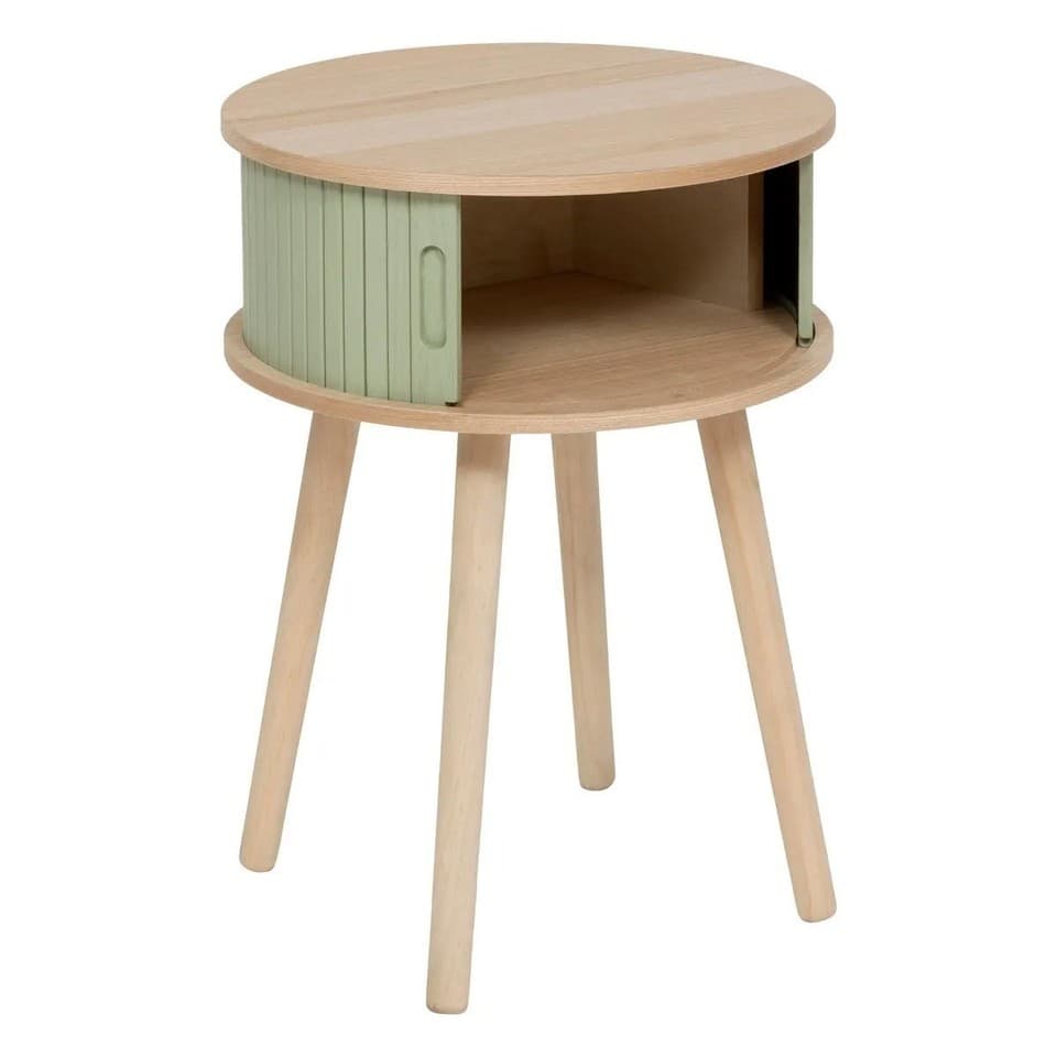 Table de Chevet 2 Portes "Nysos" 54cm Vert