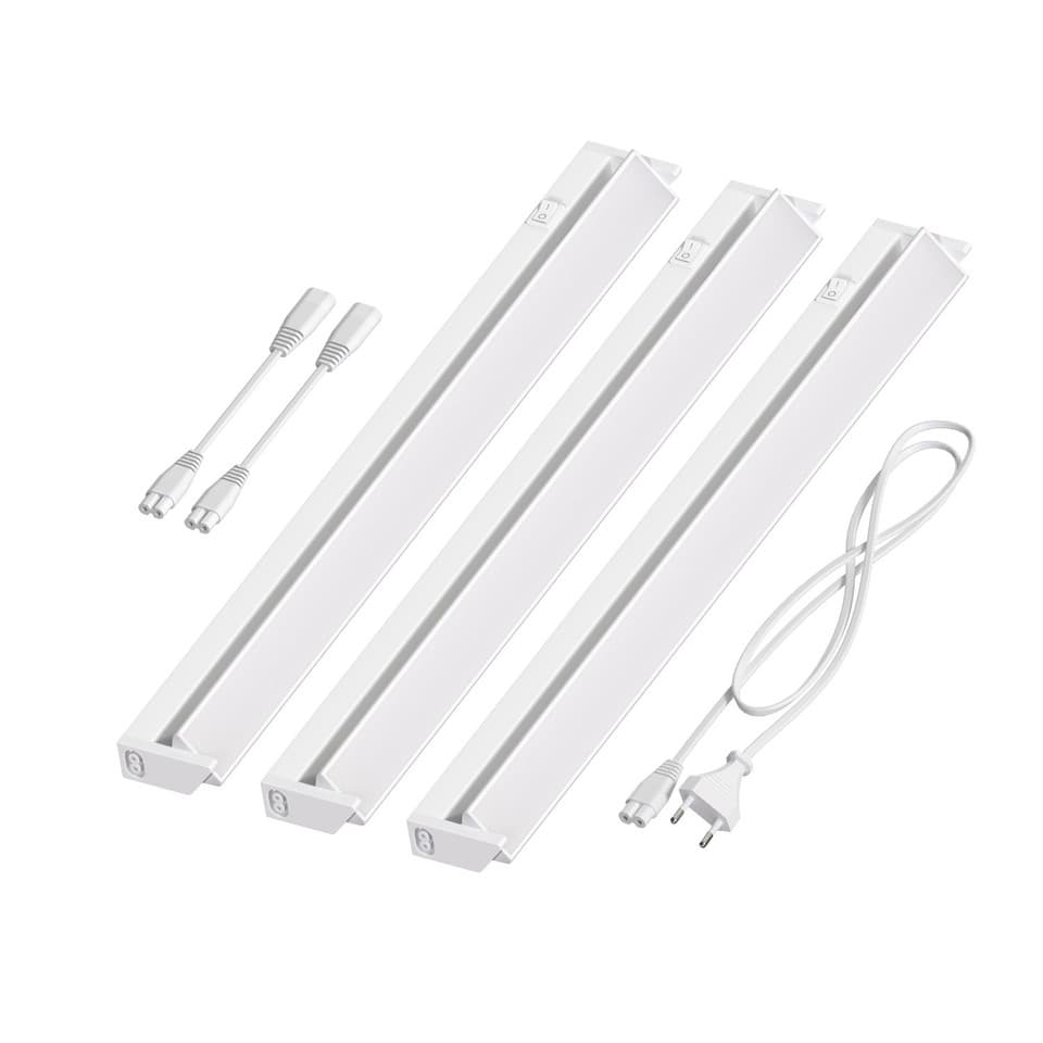 Lampe d'agencement à LED LIWO 58cm pivotante 1080lm blanche chacune 3er Set