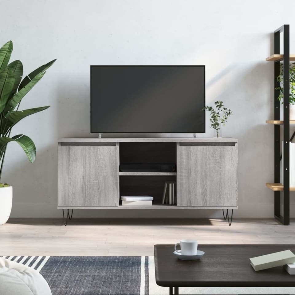 Meuble TV Armoire Basse Centre de Divertissement Bois d'Ingénierie vidaXL