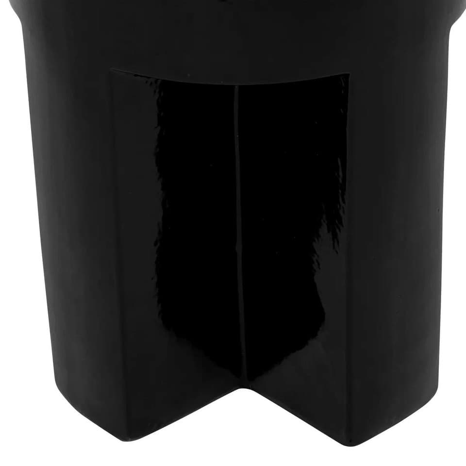 Table d'Appoint en Céramique "Kriz" 41cm Noir