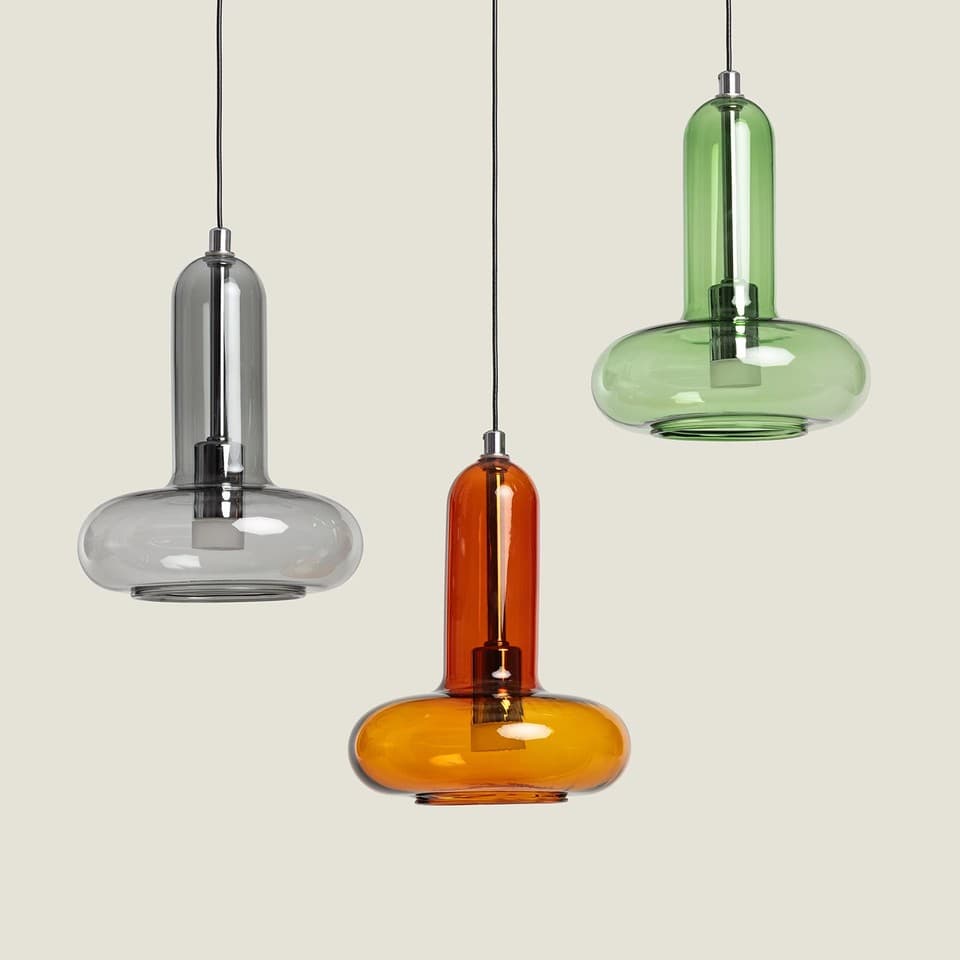 Suspension LED 5W Aluminium et Verre Fontans