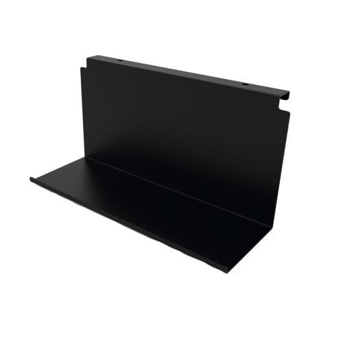 Tablette pour étagères YouK - pose latérale - noir KESSEBÖHMER