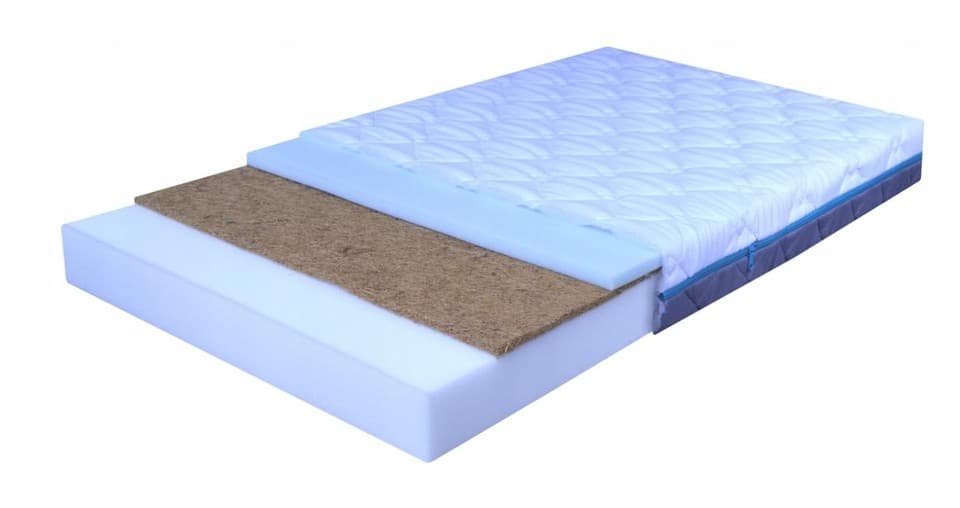 BDW Matelas avec couche de coco, 3 couches, double face, H2 et H4