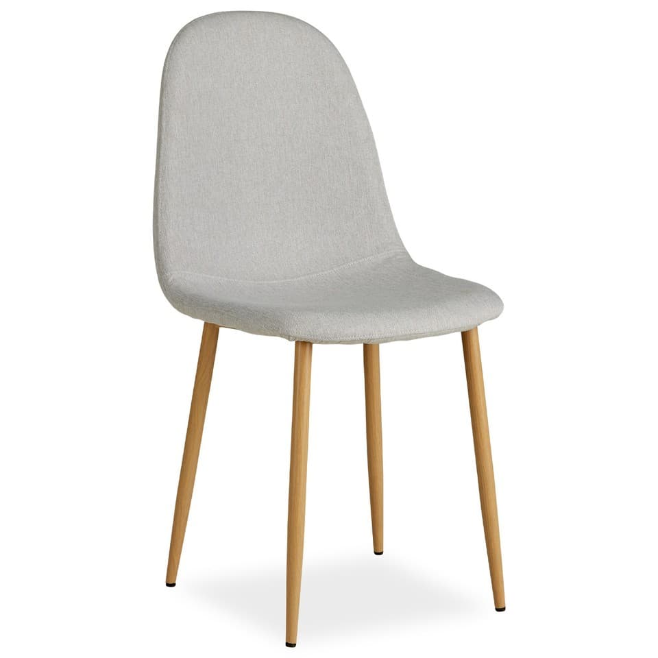Chaise Salle à Manger rembourrée Gris avec Revêtement confortable | Homestyle4u