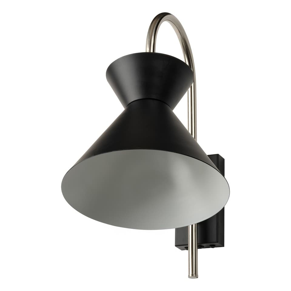 OSRAM Applique murale  DECOR Waist E27 Noir, Acier, tête mobile, pour chambre mo
