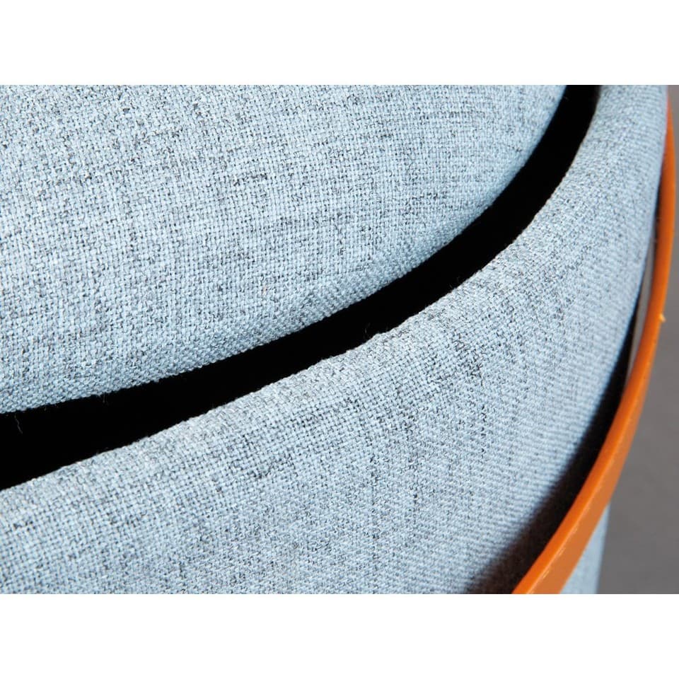 Pouf de Rangement à Anse "Dumont" 42cm Bleu