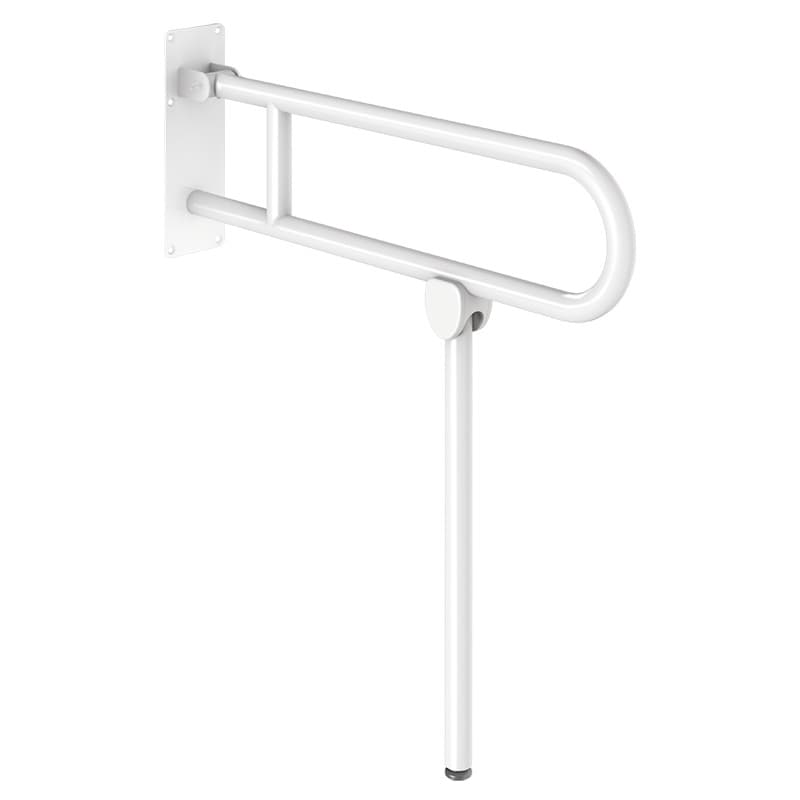 Barre relevable avec béquille diamètre 32 mm Nylon HR blanc 650 mm