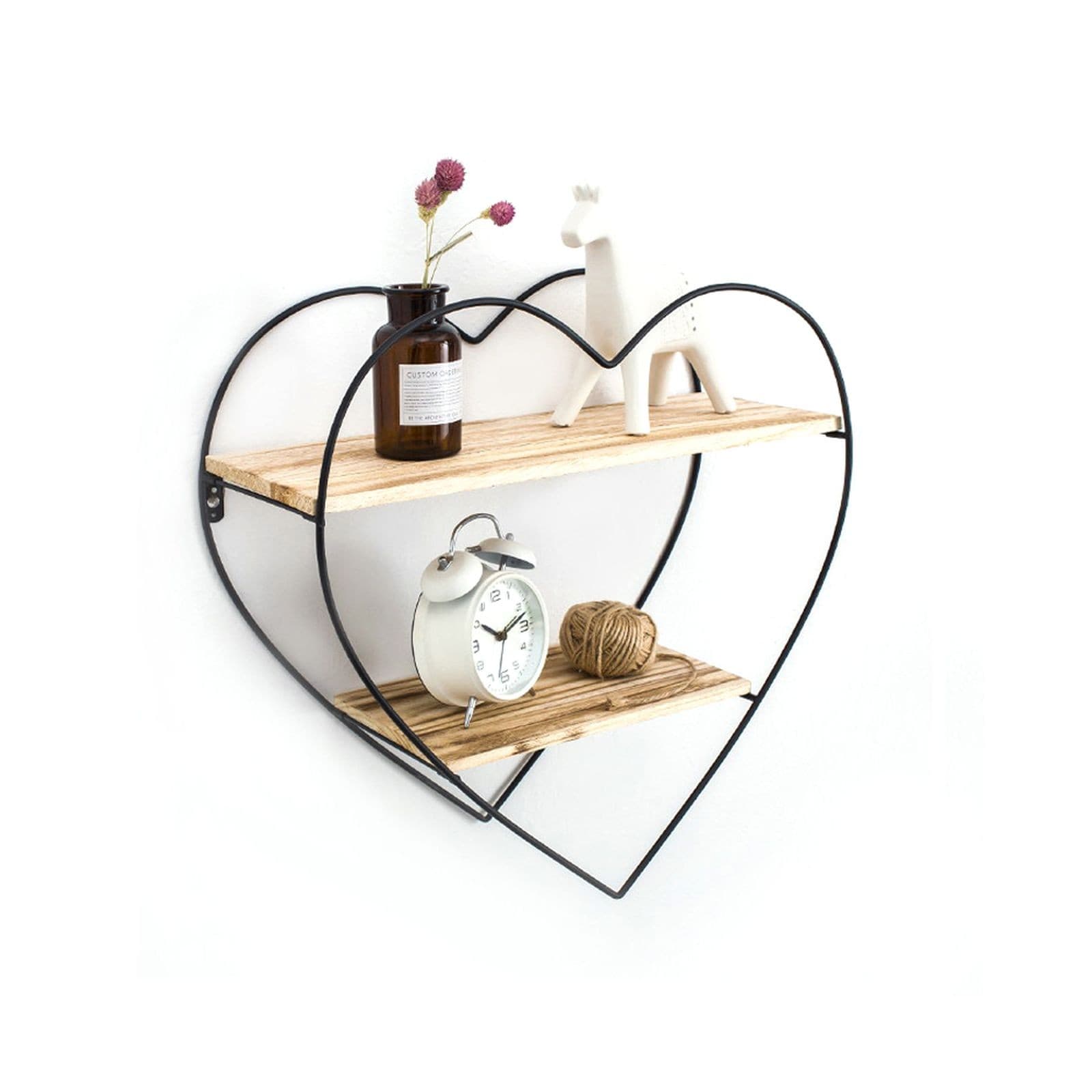 Étagère 50x50x19cm de Cuisine à Livres Schweberegal Bois Véritable