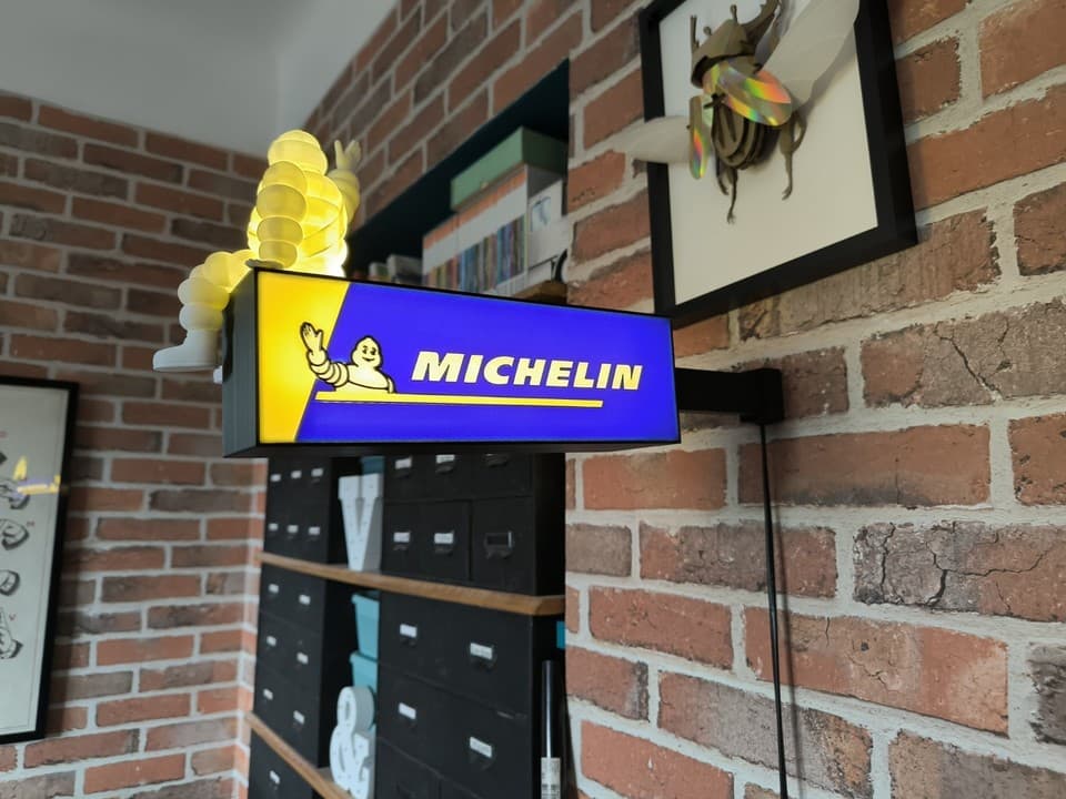 Lampe Michelin Double Face