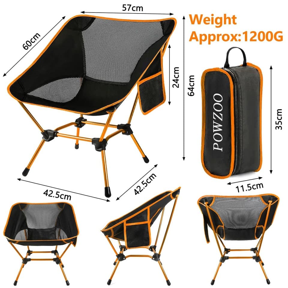 Chaise de camping pliable - Portable - Chaise de camping - Chaise