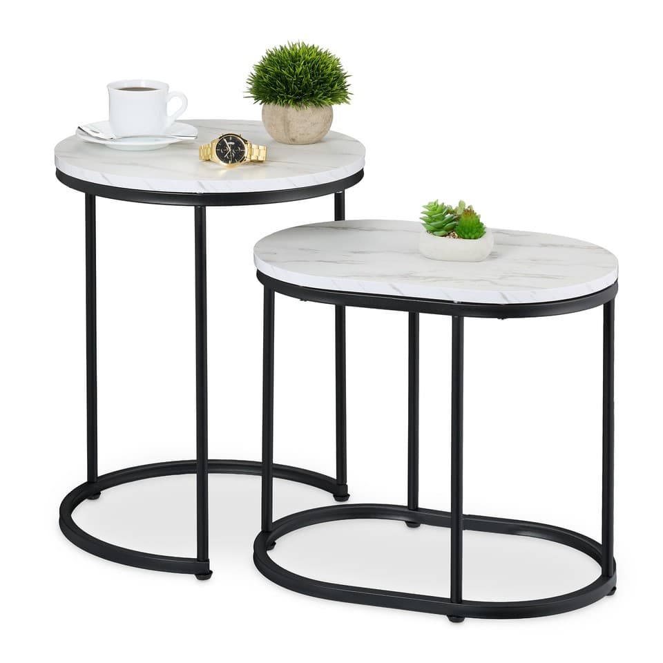 Table appoint 2x tables nuit Table décorative