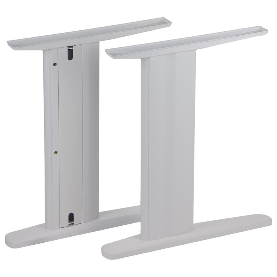 Cadre de table pour bureau, hôtel, canal de câble vertical, NY-A205, blanc