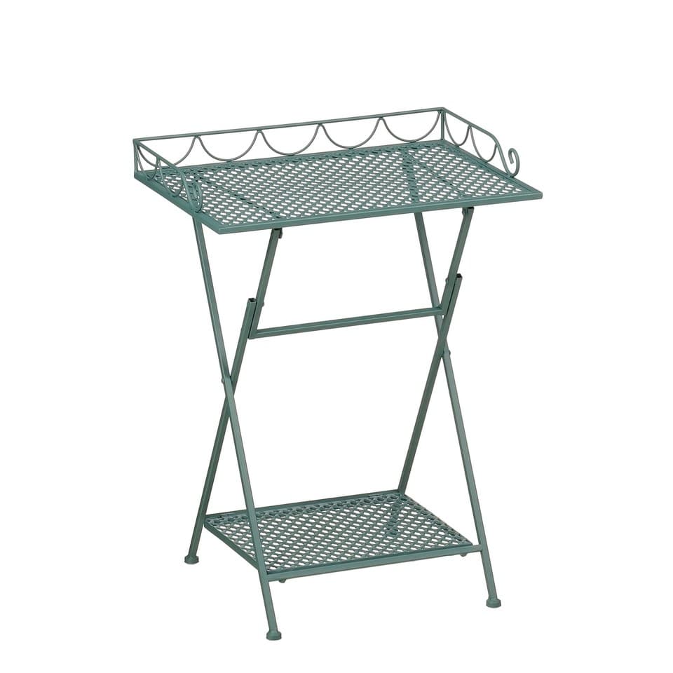Mica Decorations Marseille Table de Jardin Extérieur – Étagère Rangement – Métal