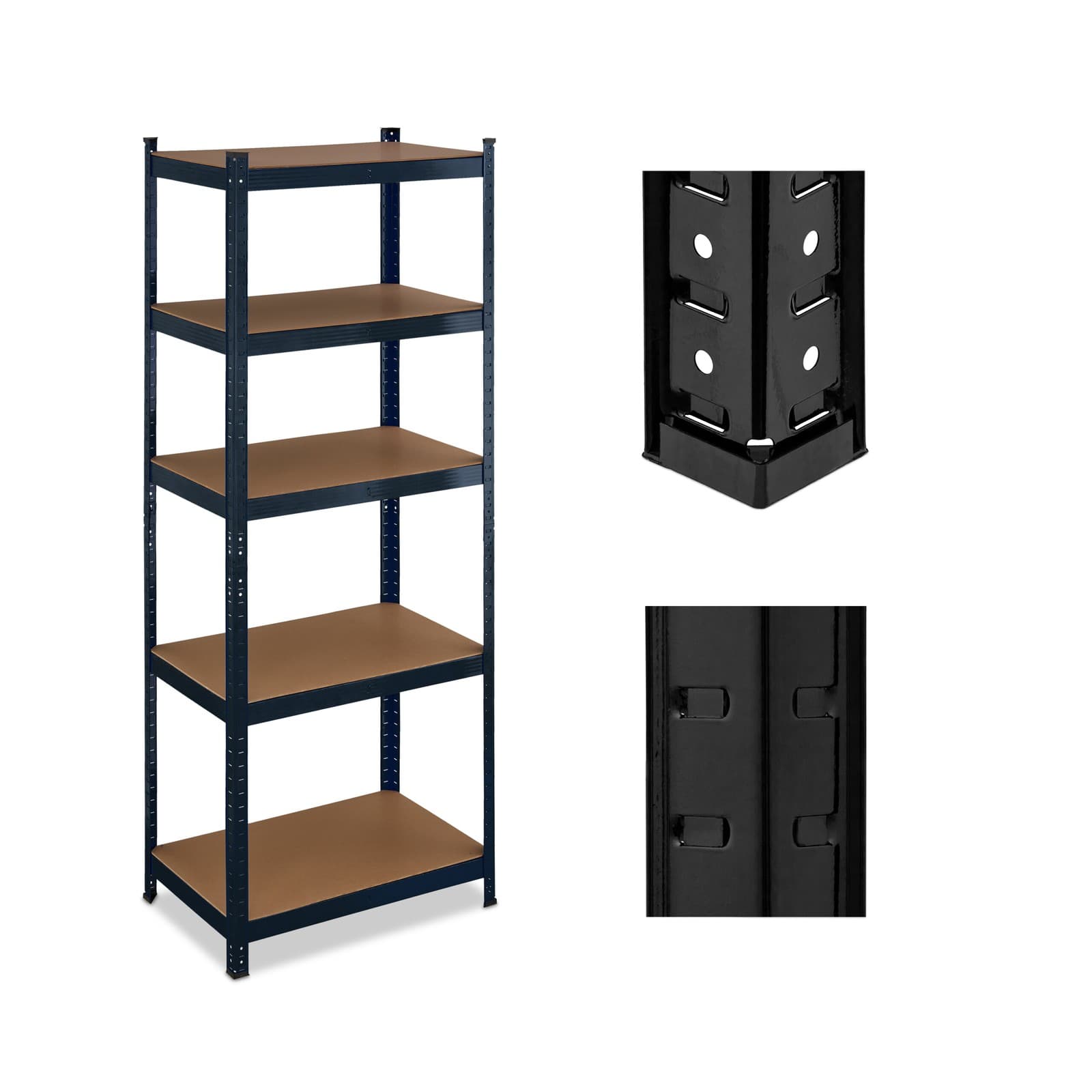 Etagere charge lourde rack de rangement rayonnage industriel 5 niveaux 500 kg