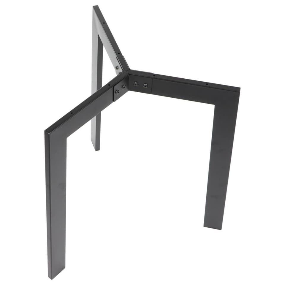 Structure en métal pour la table HF04, pour le bureau, restaurant, 70x72,5, noir