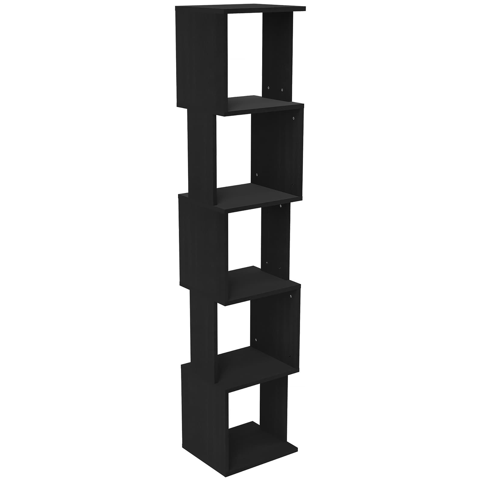 HOMCOM Bibliothèque 33x28x161cm Noir