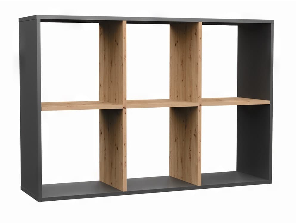Étagère artisanale Malax 2X3 anthracite