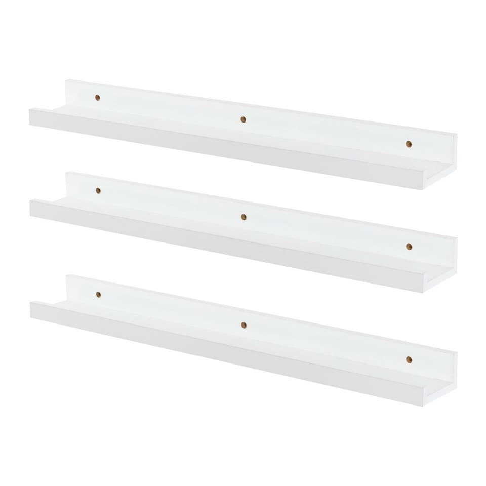 56cm chambre d'enfant Nursery Galerie flottant Bookshelves - x3 Blanc