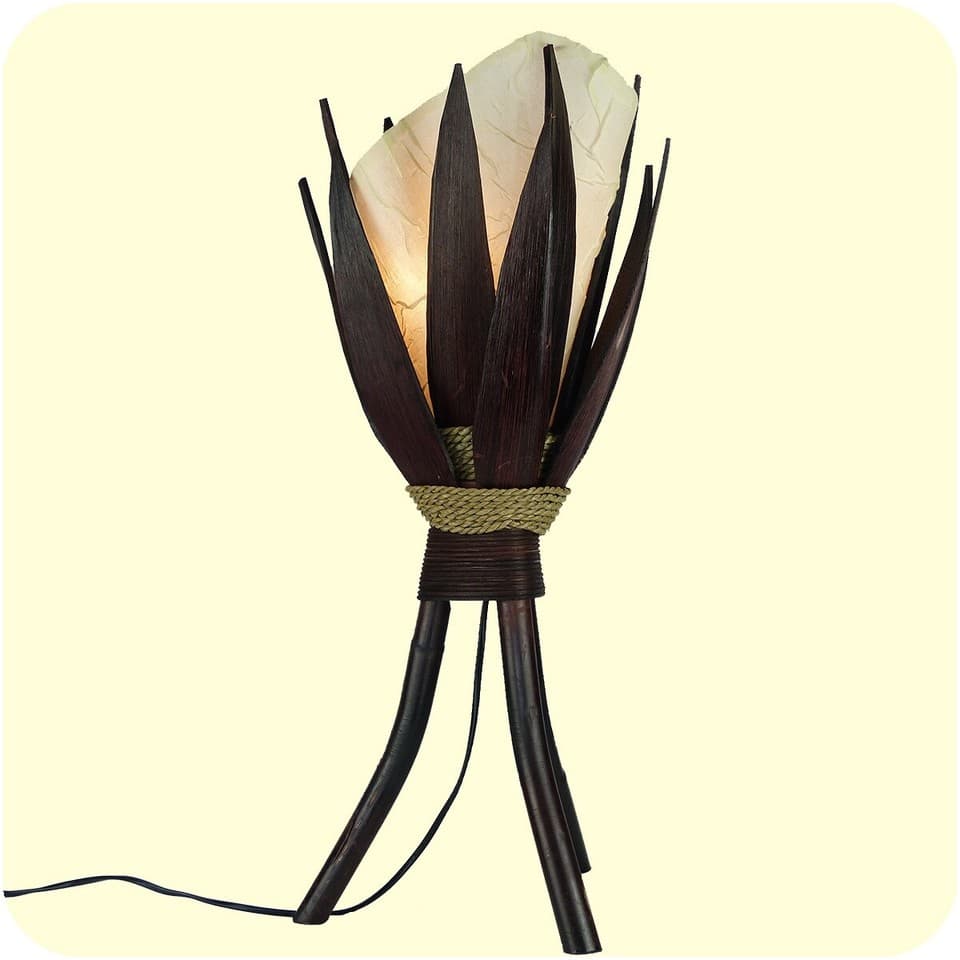 Lampe BananE Stehleuchte 60x28cm Rouge Blanc Orange E14 Stimmungslicht