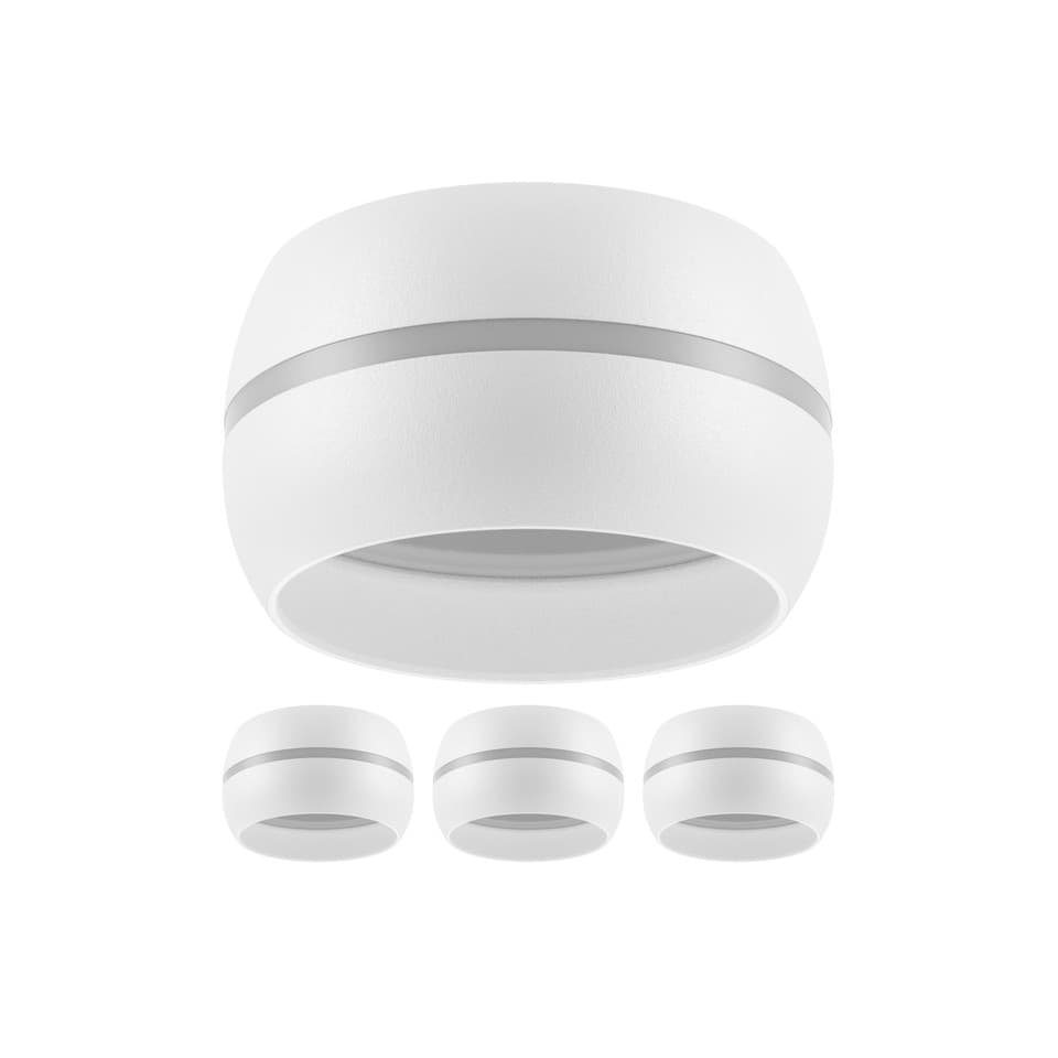 4x plafonnier/douille de lampe FUNT blanc mat 1x GX53 max. 25W