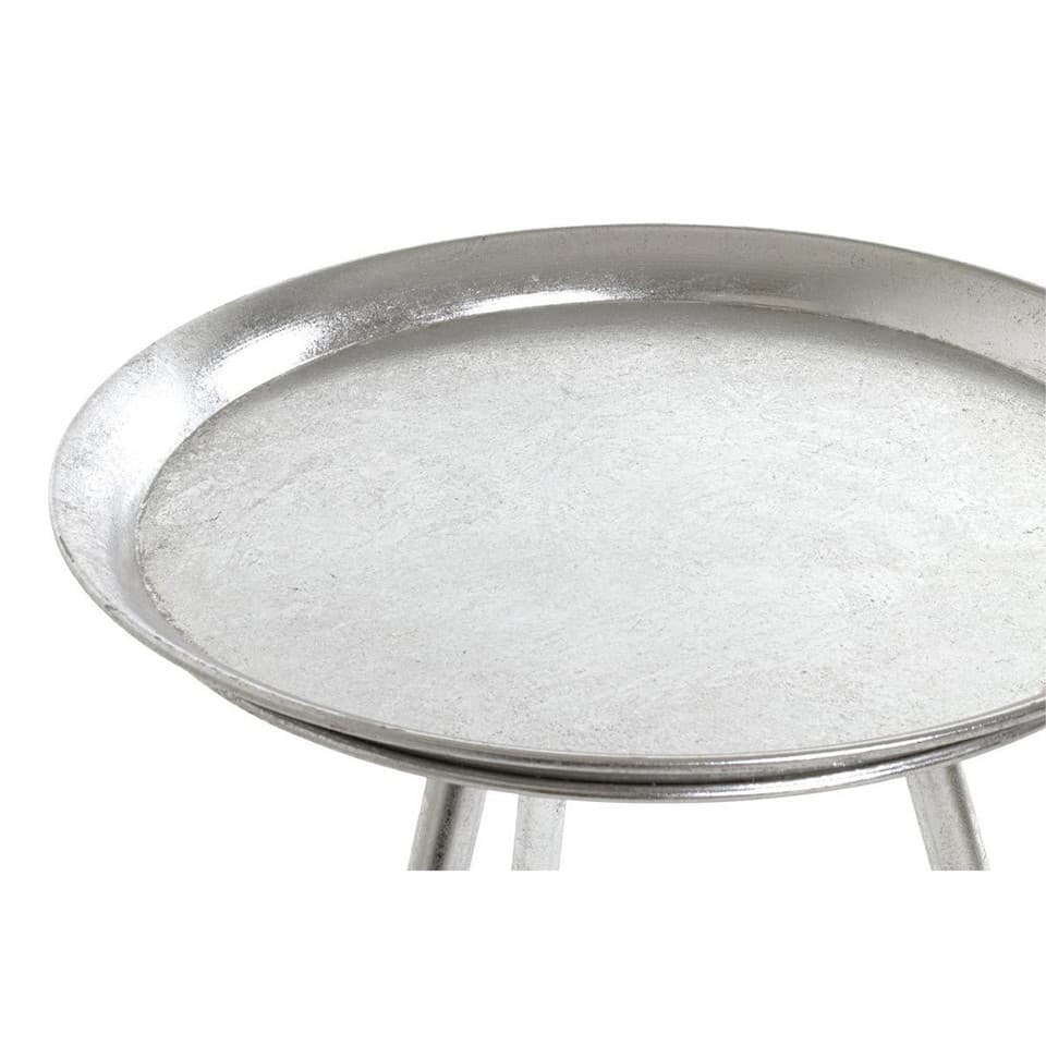 Table d'Appoint Design "Viledo" 54cm Argent