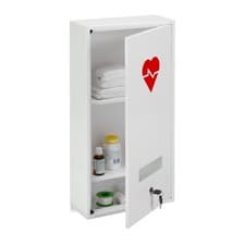 Armoire à pharmacie 3 étagères verrouillable armoire à médicaments 3 niveaux