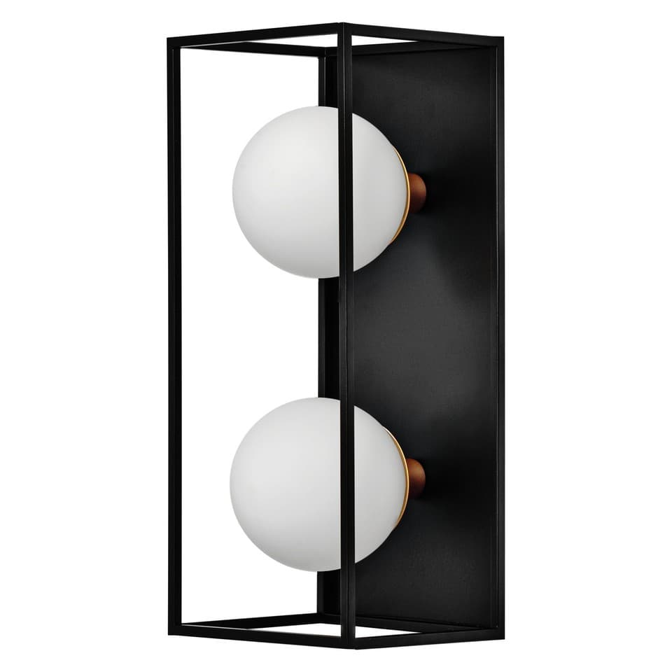 LEDVANCE DECOR Applique salle de bain carrée IP44, noir, G9