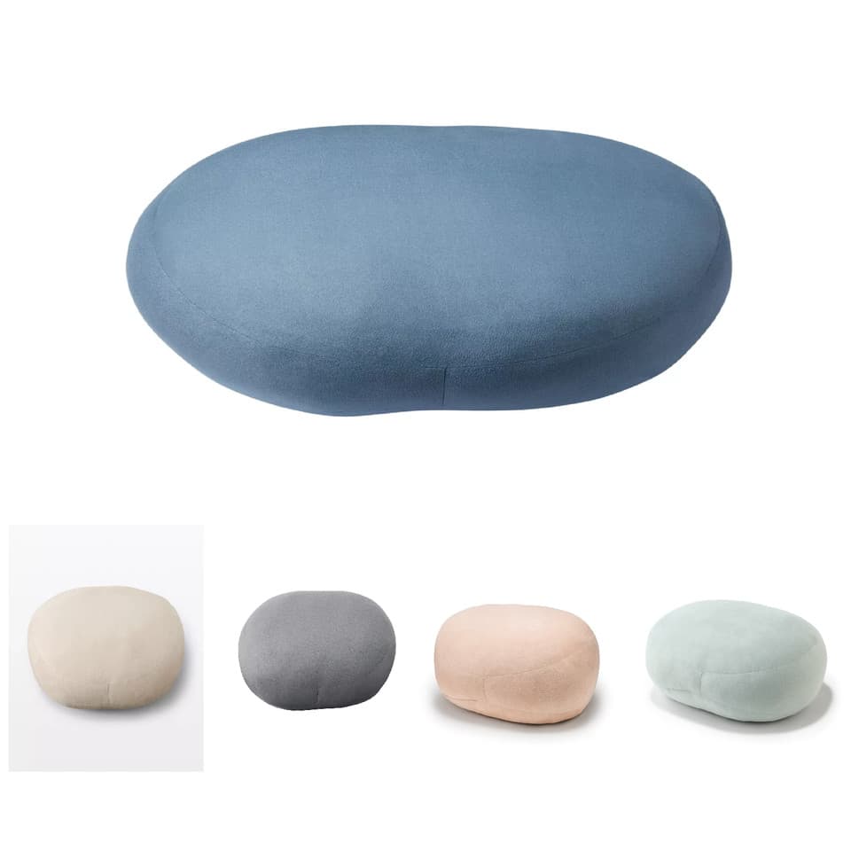 Coussin MUJI polyester doux 55 cm x 40 cm x 20 cm 5 motifs couleur NEUF du Japon