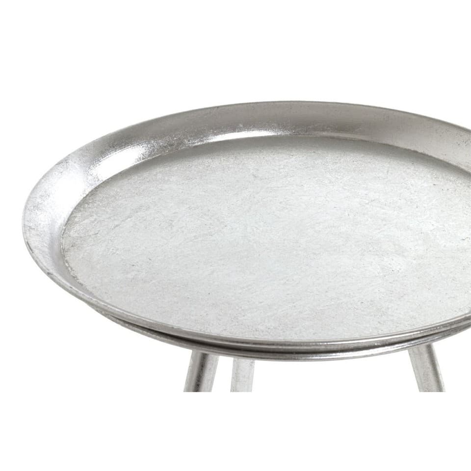 Table d'Appoint Design "Matalo" 47cm Argent
