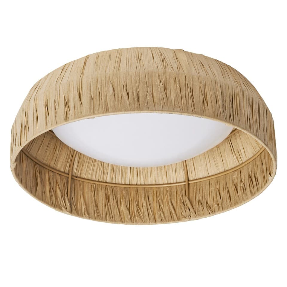 OSRAM Decor Plafonnier décoratif avec abat-jour en bambou, 300 mm, 12 W, 400 lm,