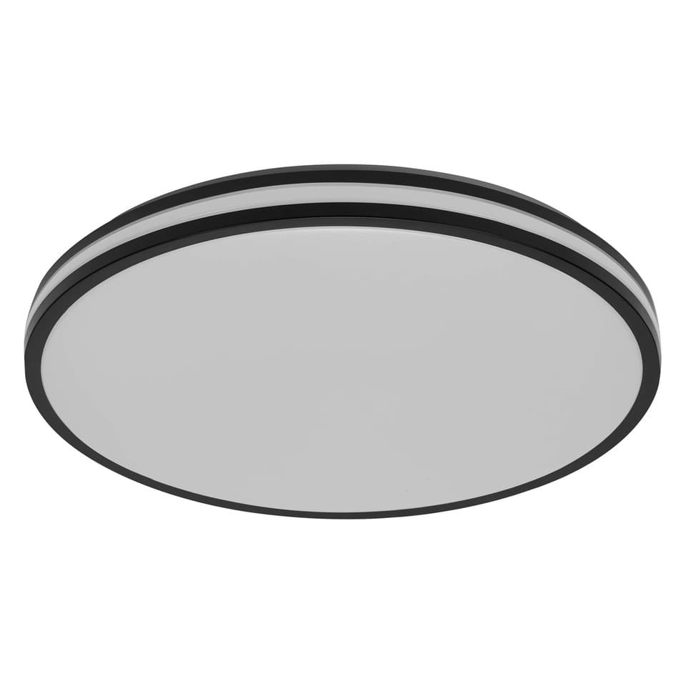OSRAM ORBIS Caleb Plafonnier LED 490mm, 36W, 3000K blanc chaud, Noir, Métal ave