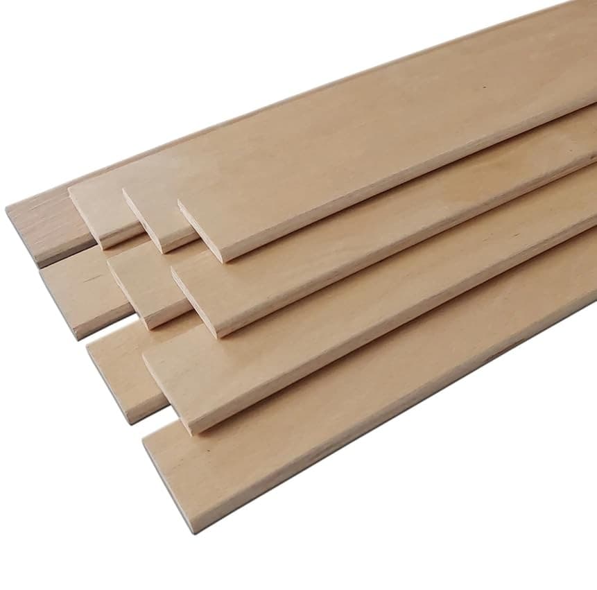 Ensemble BDW de plinthes Flex pour sommier à lattes, lattes en bois de hêtre,...