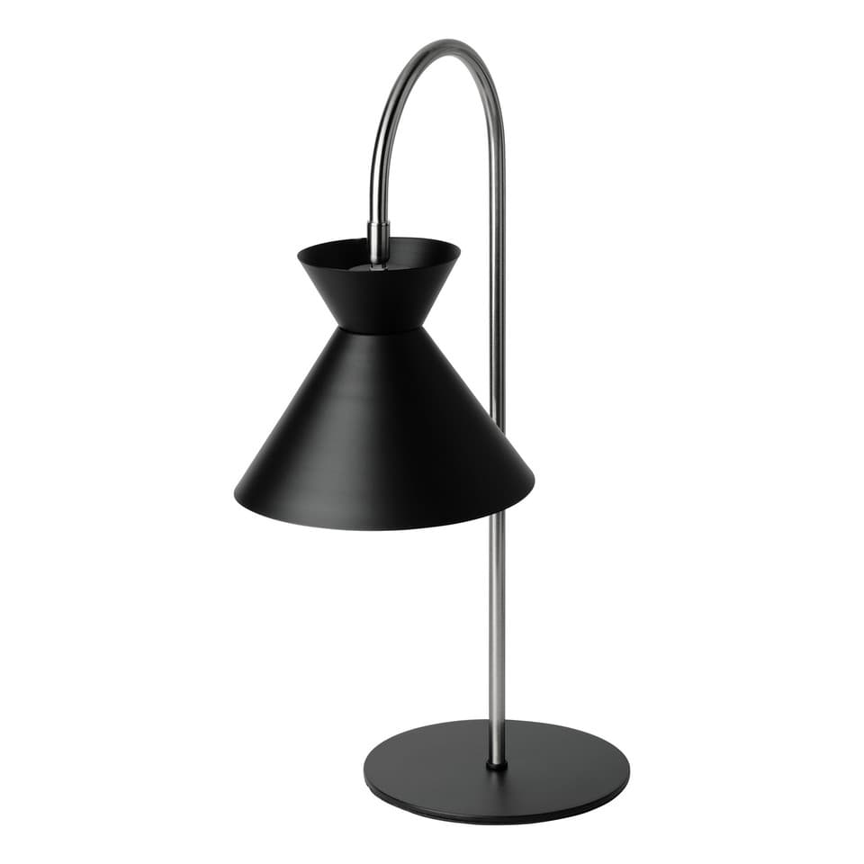 OSRAM Lampe de table DECOR Waist E27 Noir, Acier, tête mobile, pour lampe de ch