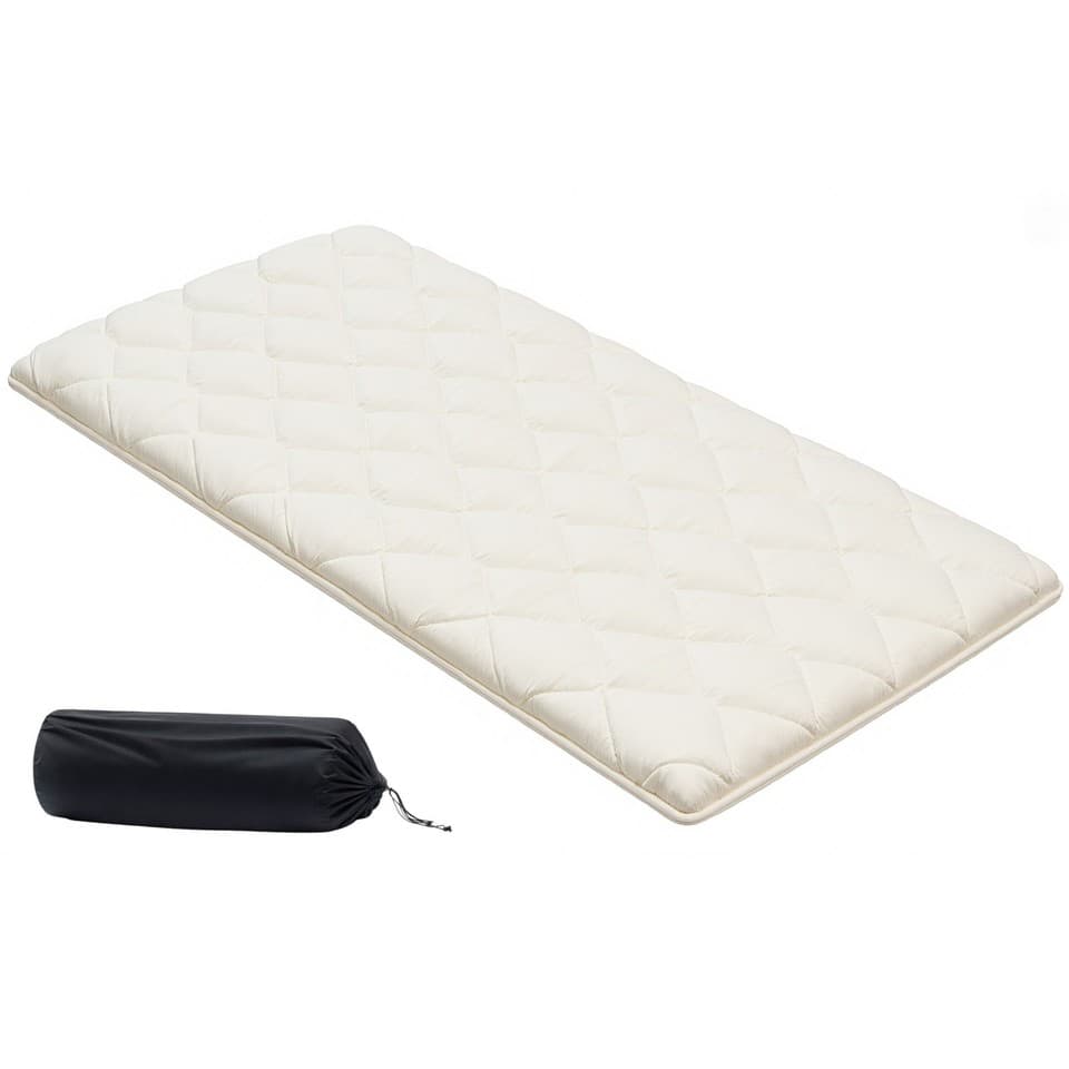 Uimoso Matelas Futon Pliable Portable de Sol Japonais Tatami 991x2032 mm Blanc