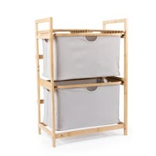 Étagère en bambou Hennez salle de bain salle de bain commode 84,5 cm 57 x 34 ...
