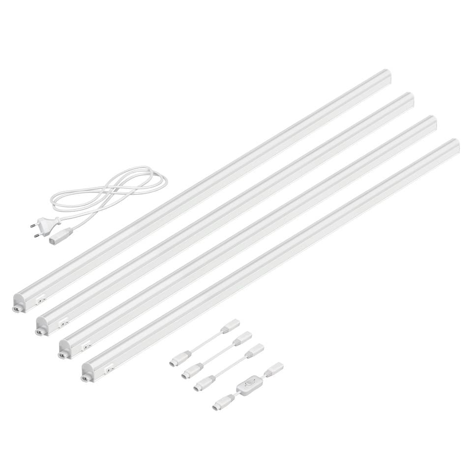 Lampes LED d'agencement Rigel 113cm avec interrupteur, 1670lm chacune, blanc