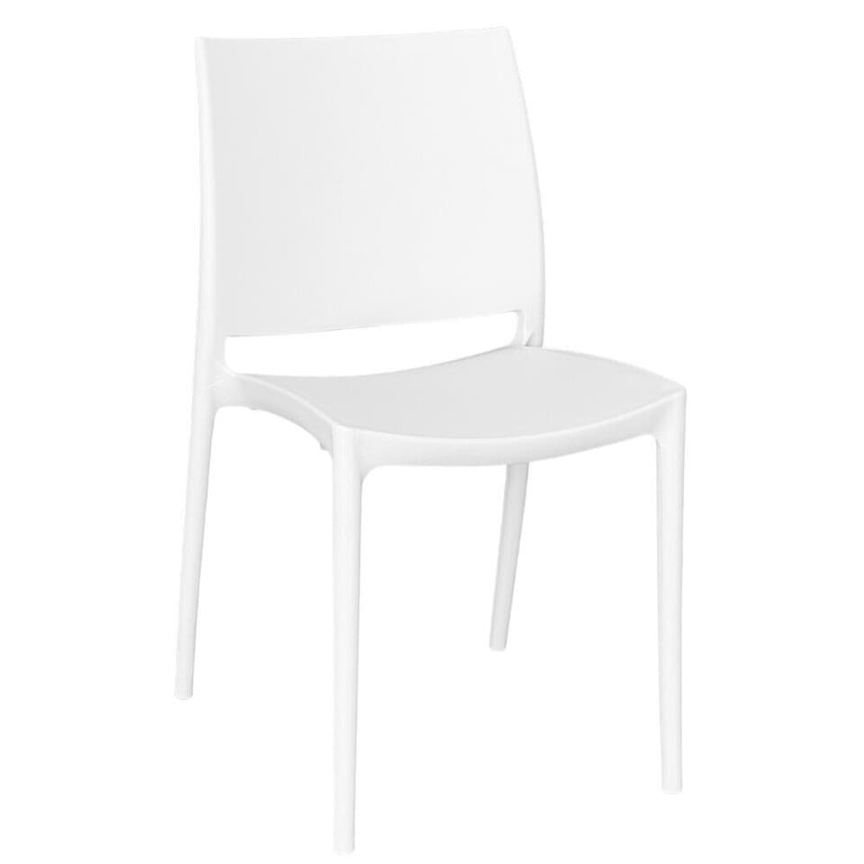 Chaise Altea En Plastique Couleur Blanche Modèle Confort