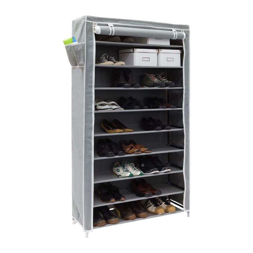 Étagère à chaussures léger 2 pièces armoire à chaussures étagère à souliers