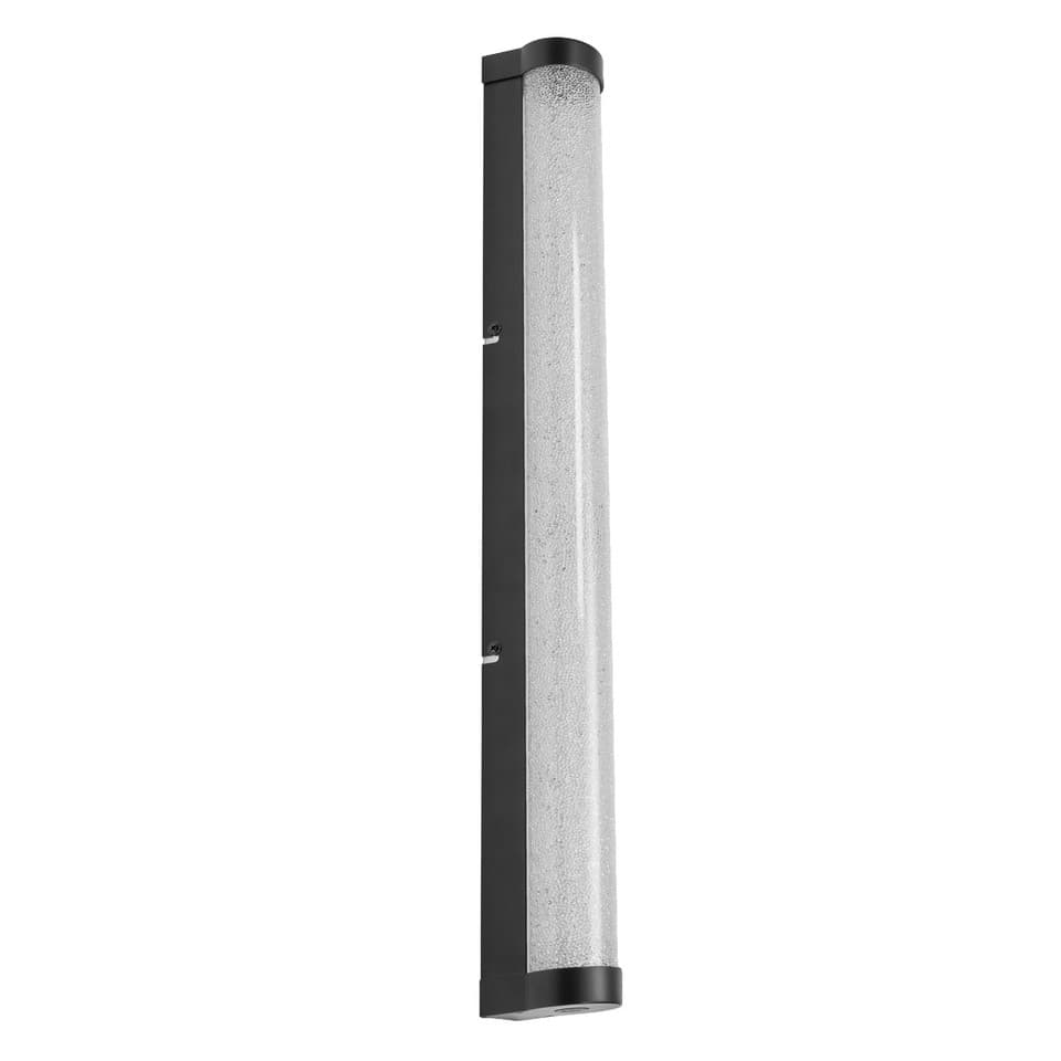 LEDVANCE ORBIS Tube LED applique/miroir, noir, verre effet bulle, 12W, 1100lm, d